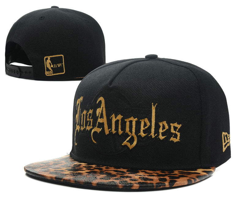 Los Angeles Lakers Black Snapback Hat SD